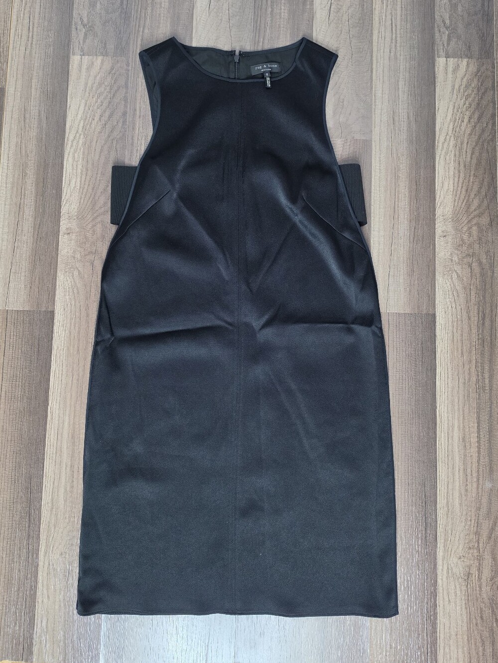 Rag & Bone Black Chieftain Mini Shift Dress Minimalist LBD Quiet Luxury Chic. 6